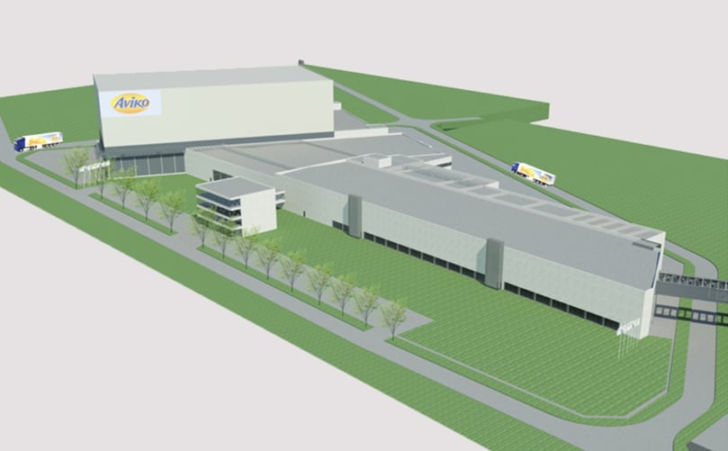 The new plant with a capacity of 175.000 tons frozen fries and 11.000 tons flakes annually includes waste water treatment, a 40 meter high cold store, a factory, a washing & sorting area and flakes production.(Courtesy: Luc Vandewynckel Architect) The new plant with a capacity of 175.000 tons frozen fries and 11.000 tons flakes annually includes waste water treatment, a 40 meter high cold store, a factory, a washing & sorting area and flakes production.(Courtesy: Luc Vandewynckel Architect)