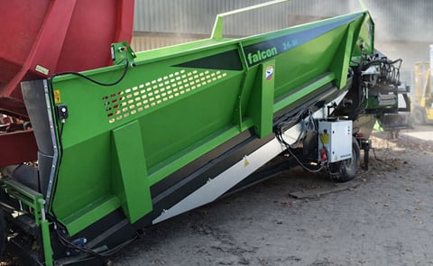 The side panel of the AVR Falcon receiving hopper can be fitted with LED Lighting The side panel of the AVR Falcon receiving hopper can be fitted with LED Lighting