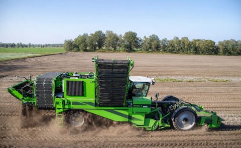 AVR's Puma 3, a self-propelled 4-row potato harvester. AVR's Puma 3, a self-propelled 4-row potato harvester.