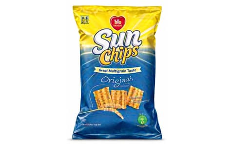 New Frito-lay Sunchips package includes Green E-designation New Frito-lay Sunchips package includes Green E-designation