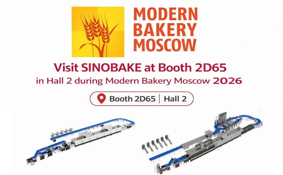 SINOBAKE is presenting its bakery and snack processing solutions at Modern Bakery Moscow 2026
