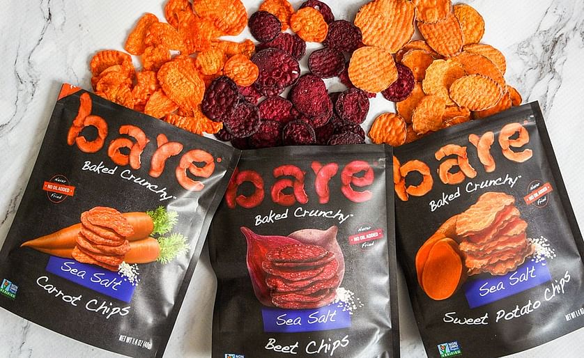 Bare Snacks new baked crunchy root vegetable chips (Beet, Carrot and Sweet Potato)
