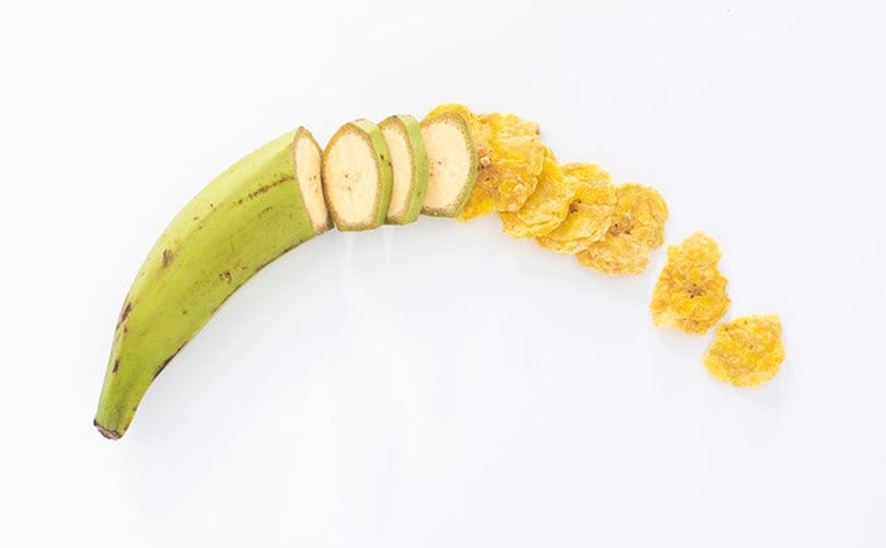 From organic green plantains to innovative salty snack: New Organic Plantain Crisps from Barnana. From organic green plantains to innovative salty snack: New Organic Plantain Crisps from Barnana.