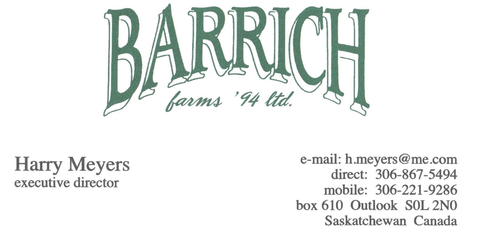 Barrich Farms Ltd.