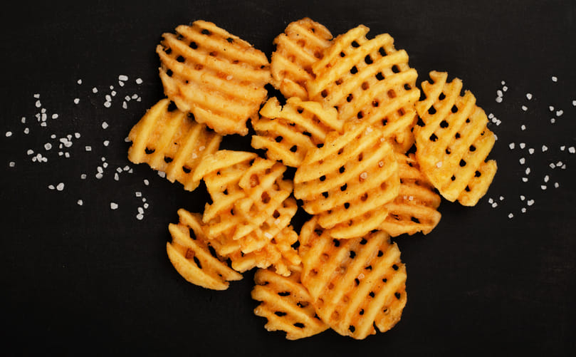 Criss-cut, waffle, lattice or basket-weave