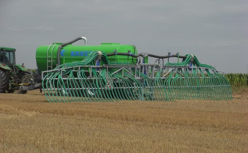 A Bauer poly slurry tanker equipped with a dribble bar applicator, one of the slurry-application technologies set to feature on the Bauer stand at LAMMA 2026. A Bauer poly slurry tanker equipped with a dribble bar applicator, one of the slurry-application technologies set to feature on the Bauer stand at LAMMA 2026.