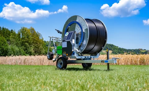 Bauer’s new Rainstar A4 reel irrigator, set to be showcased at the upcoming LAMMA event, offering a compact, high-performance option for smaller agricultural and horticultural fields. Bauer’s new Rainstar A4 reel irrigator, set to be showcased at the upcoming LAMMA event, offering a compact, high-performance option for smaller agricultural and horticultural fields.