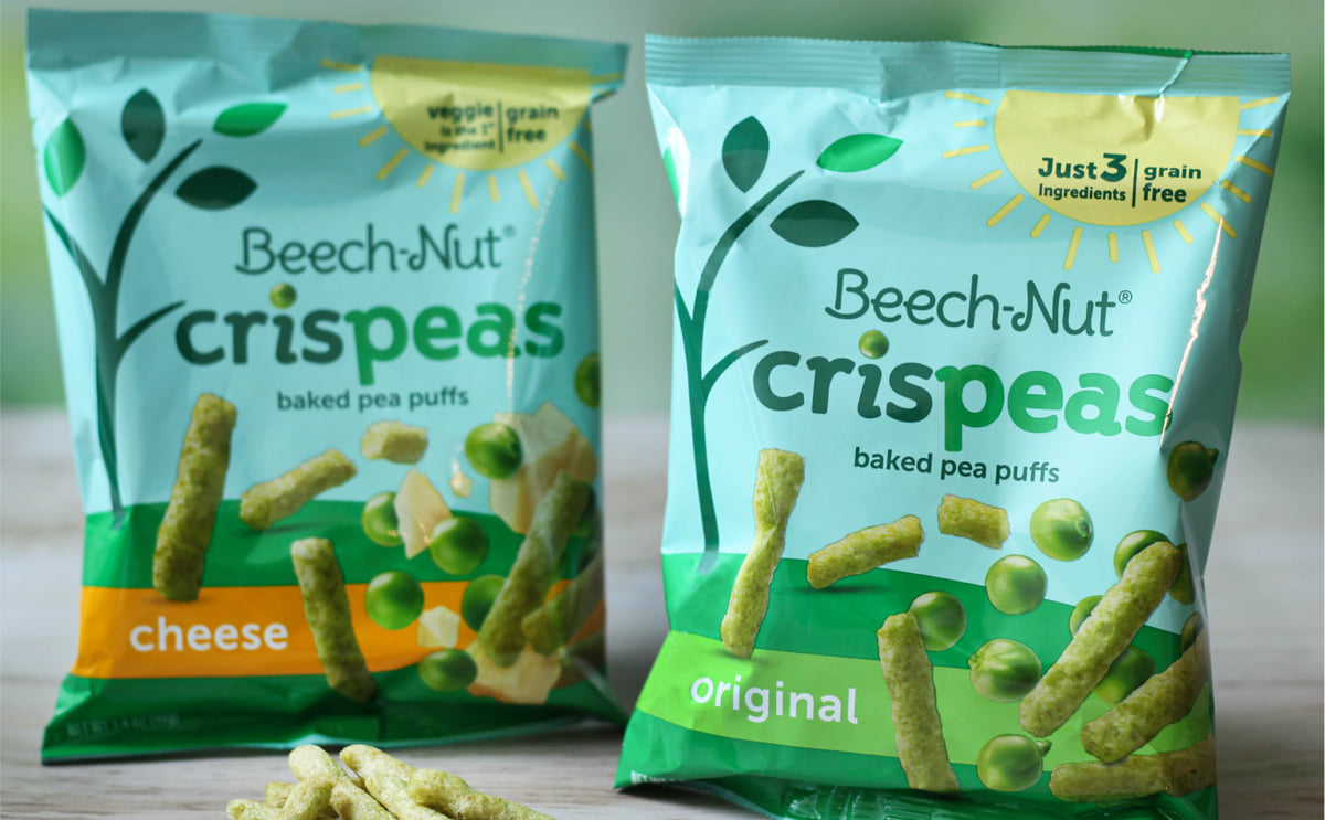 Beech-Nut Launches New Veggie-Forward Crispeas Snack. Beech-Nut Launches New Veggie-Forward Crispeas Snack.