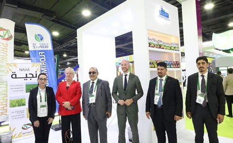 Mr. Shaaban Nahar, Chief Executive Officer of Beirut – Erbil Company, welcomes Her Excellency Janet Alberda, Ambassador of the Netherlands to Iraq, and His Excellency Mr. Adriaan IJsselstein, Consul in Erbil, during their visit to the company’s booth at AGRO PACK Erbil. Mr. Shaaban Nahar, Chief Executive Officer of Beirut – Erbil Company, welcomes Her Excellency Janet Alberda, Ambassador of the Netherlands to Iraq, and His Excellency Mr. Adriaan IJsselstein, Consul in Erbil, during their visit to the company’s booth at AGRO PACK Erbil.