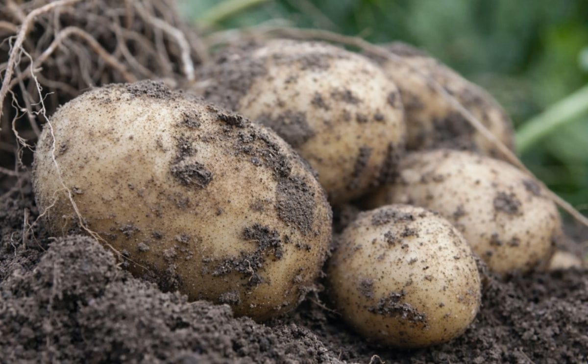 This new potato hybrid, Oliver F1, can be cultivated directly from botanical seed and, after transplanting, produces table potatoes in one season.