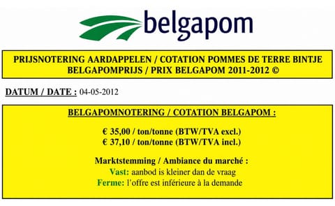 Belgapom notering in de lift Belgapom notering in de lift