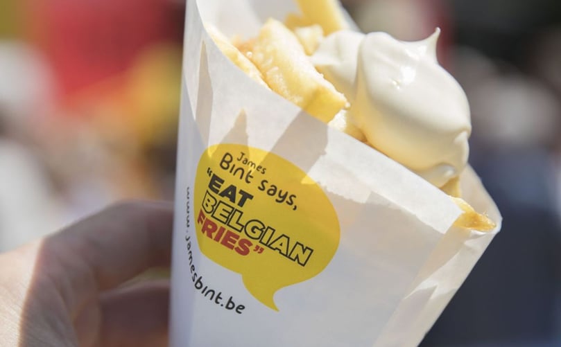 The Belgian fries portion The Belgian fries portion