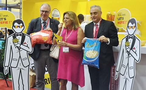 From left to right: Romain Cools, Secretary General of Belgapom, Maria Castillo Fernandez, head of the EU delegation to Malaysia and Daniel Dargent, ambassador to Malaysia for Belgium.