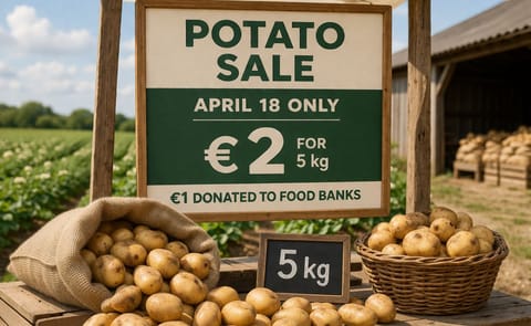 Belgian potato sector sells surplus potatoes at EUR 2 per 5 kg to support growers and Food Banks Belgian potato sector sells surplus potatoes at EUR 2 per 5 kg to support growers and Food Banks