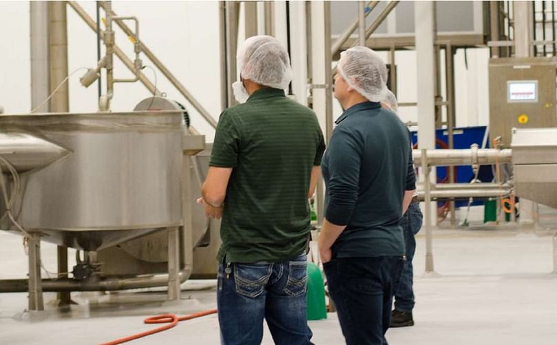 Travis Mclntee, General Manager and Ben Creamer, Sales & Marketing Leader at Top Tier Ingredients LLC shown in the Top Tier Ingredients potato flake and flour plant