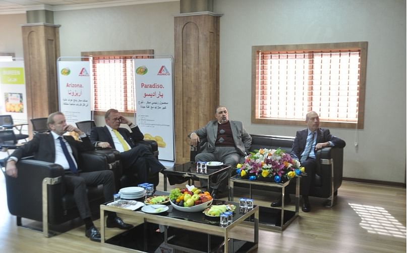 Ambassador Michel Rentenaar, Dutch Consul Hans Akerboom, met and consulted with the Director General of Beirut Erbil Company, Mr. Shaaban An-Nahar, and discussed the latest developments in Beirut Erbil Company and informed them about the latest developments