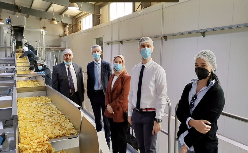 Presenting Hard working Staff members from Beirut Erbil company for potato products Presenting Hard working Staff members from Beirut Erbil company for potato products
