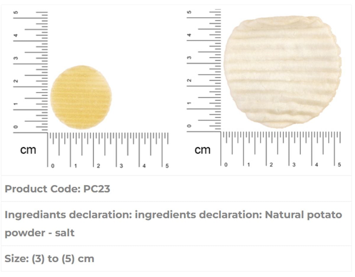 Almounajed Potato pellets (Big Crinkled) specifications Almounajed Potato pellets (Big Crinkled) specifications