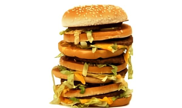  pile of hamburgers
