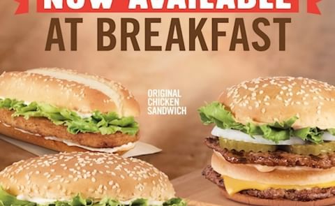 Burger King adds Burgers and Fries to breakfast menu Burger King adds Burgers and Fries to breakfast menu