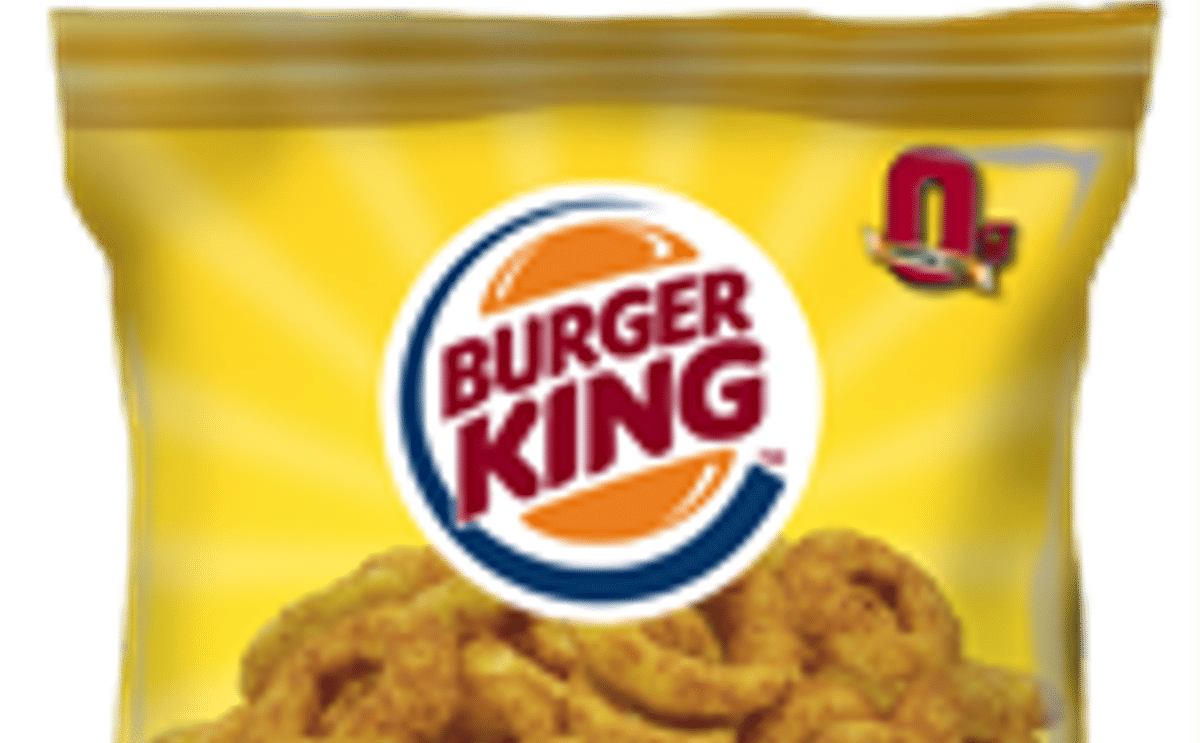 Burger King branded snacks: sales slide 14% Burger King branded snacks: sales slide 14%