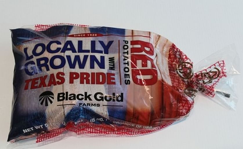 Black Gold locally grown red potatoes: Texas Pride 