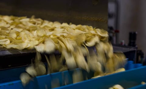 Bluebird makes on average 1.8 tonnes of potato chips per hour. Bluebird makes on average 1.8 tonnes of potato chips per hour.
