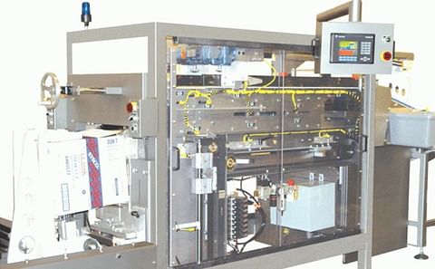 Vertical Casepacking with Integrated Case Erector for Bags of Frozen Potatoes and Other Foods.