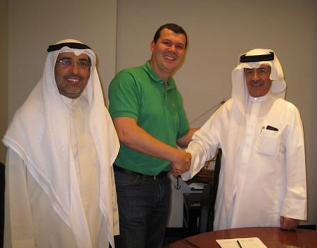 From left to right: Mr. Mohammed Al Maraghi (FICO), Mr. Erwin van den Berg (BMA) and Mr. Abdullah K Al Mutawa, Chairman of the board/ Managing director of FICO
