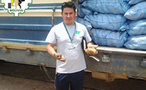 Bolivia: Decomisan dos vagones con papa y harina de contrabando desde Argentina Bolivia: Decomisan dos vagones con papa y harina de contrabando desde Argentina