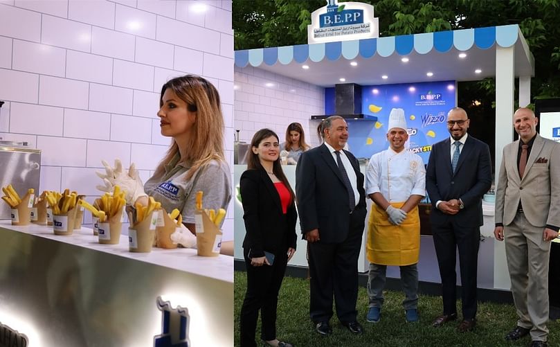 Beirut Erbil For Potato Product company booth and team with Mr. Shaaban, Chairman of the Board of Directors during king day 2024