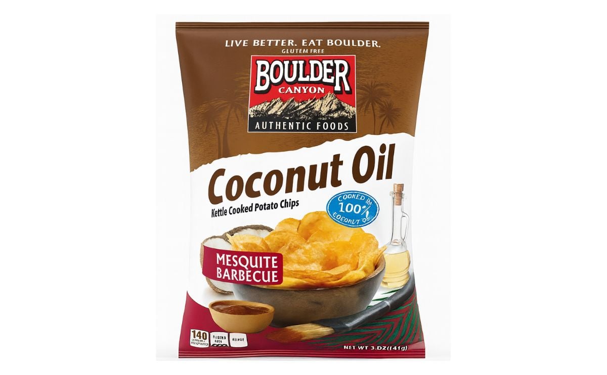 Boulder Canyon® Takes BBQ Potato Chips to the next level: How about Mesquite Barbeque fried in Coconut Oil? Boulder Canyon® Takes BBQ Potato Chips to the next level: How about Mesquite Barbeque fried in Coconut Oil?
