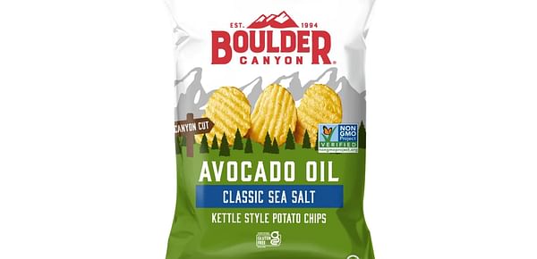Boulder Canyon offers Healthier Snack: 60% less Sodium, No Salt Added, 40% less Fat, Olive Oil Kettle Chips