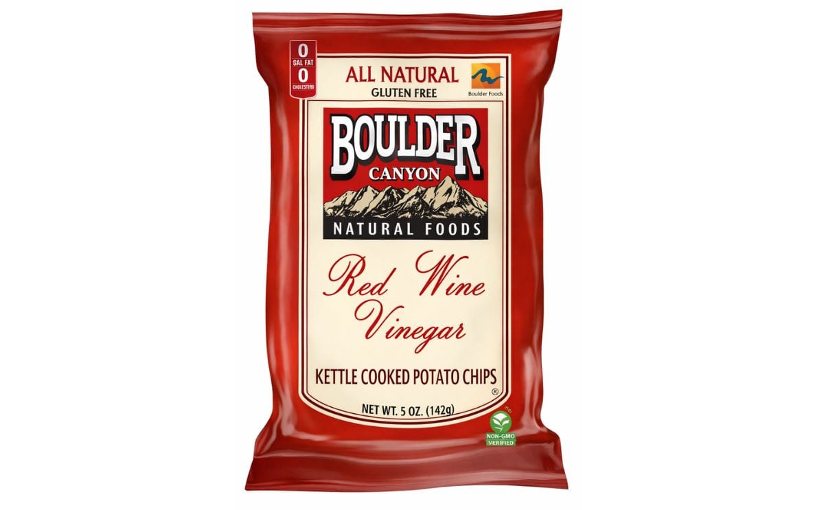 Boulder Canyon red wine vinegar kettle chips Boulder Canyon red wine vinegar kettle chips