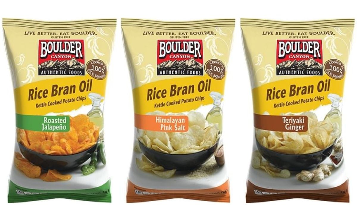 Boulder Canyon introduces Kettle Chips fried in heart-friendly Rice Bran Oil Boulder Canyon introduces Kettle Chips fried in heart-friendly Rice Bran Oil