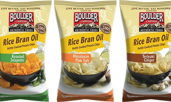 Boulder Canyon introduces Kettle Chips fried in heart-friendly Rice Bran Oil