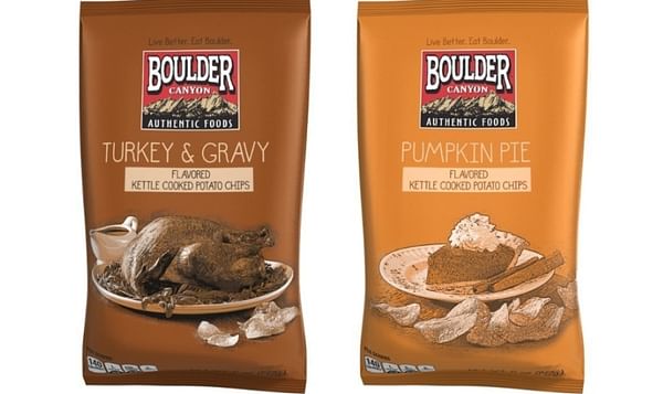 Pumpkin Pie And Turkey &amp; Gravy Potato Chips From Boulder Canyon Authentic Foods To Return This Fall