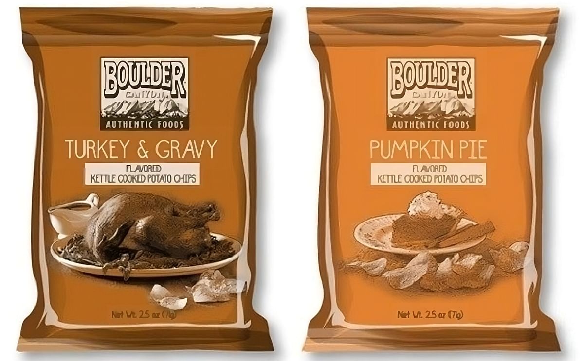 Boulder Potato Chips Stuffed With Classic Thanksgiving Flavors Boulder Potato Chips Stuffed With Classic Thanksgiving Flavors