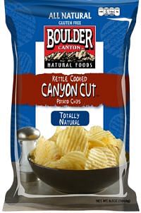 Boulder Canyon kettle cooked canyon cut potato chips