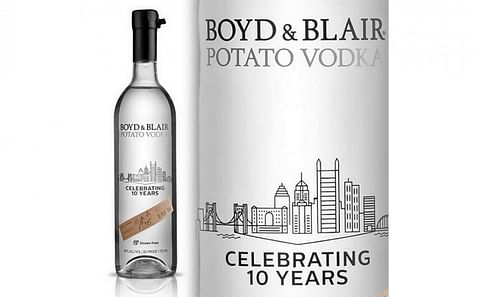 Boyd & Blair Potato Vodka has released limited edition 10th Anniversary bottles paying homage to the Pittsburgh skyline.