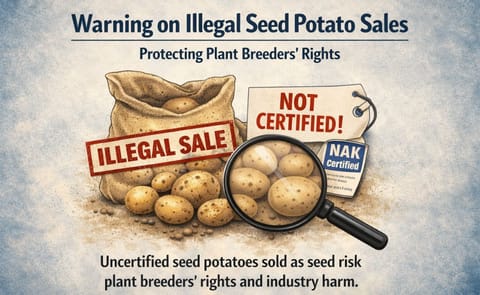 Breeders Trust highlights rising risks of illegal seed potato trade online, stressing enforcement of plant breeders rights across the European potato sector. Breeders Trust highlights rising risks of illegal seed potato trade online, stressing enforcement of plant breeders rights across the European potato sector.