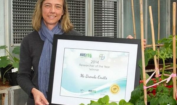 Virologist Brenda Coutts has been named the 2014 AUSVEG Researcher of the Year