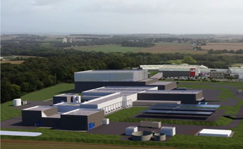 The future site, in the foreground and the historic site, in the background, in Pontivy. The future site, in the foreground and the historic site, in the background, in Pontivy.
