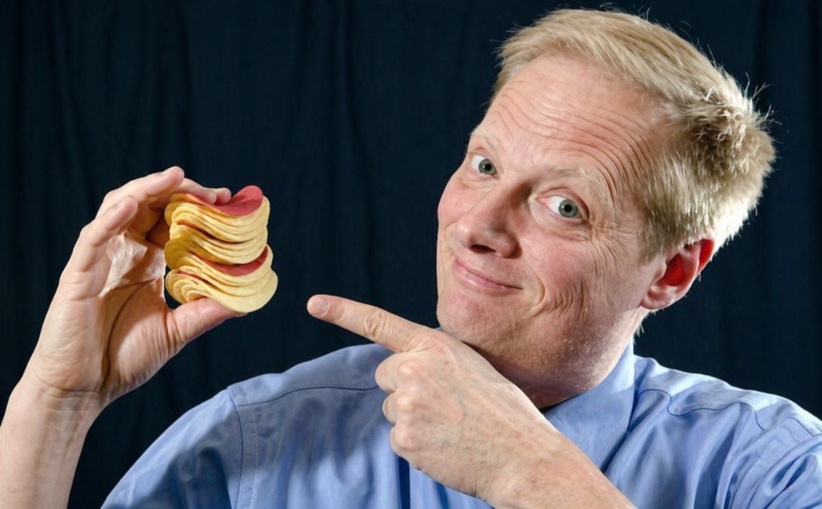 Cornell University Food and Brand Lab Director Brian Wansink inserted red chips into packaged tubes to indicate portion sizes and discourage overeating. Cornell University Food and Brand Lab Director Brian Wansink inserted red chips into packaged tubes to indicate portion sizes and discourage overeating.