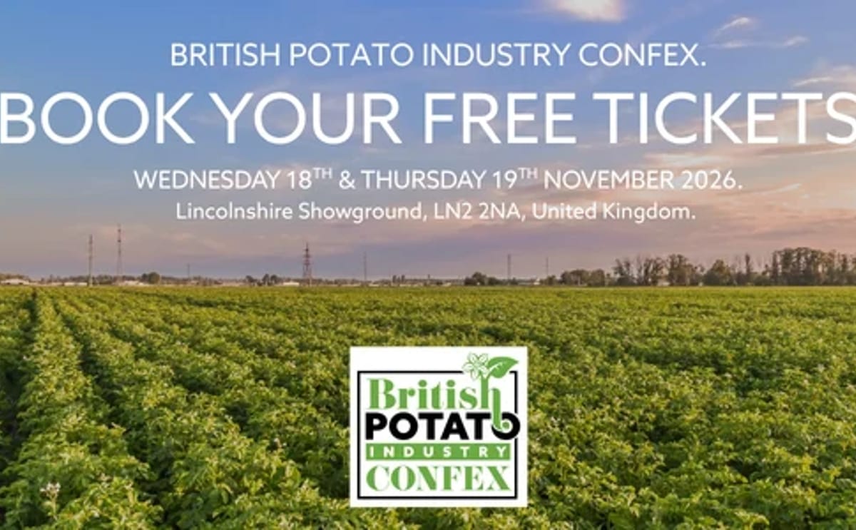 British Potato Confex 2026 will bring the UK potato industry together at Lincolnshire Showground on 18–19 November 2026 for knowledge sharing, networking, exhibitions and discussions shaping the future of the potato sector. British Potato Confex 2026 will bring the UK potato industry together at Lincolnshire Showground on 18–19 November 2026 for knowledge sharing, networking, exhibitions and discussions shaping the future of the potato sector.
