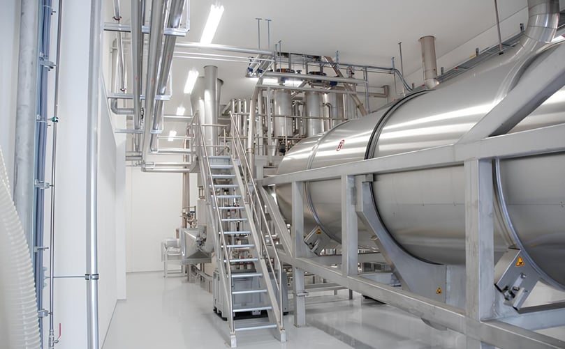 Bühler Cerex puffing system: view of the Expansion Channel Bühler Cerex puffing system: view of the Expansion Channel
