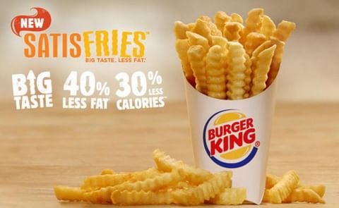 BURGER KING® Introduces new SATISFRIES, great tasting crinkle-cut, reduced fat, reduced calorie French Fries BURGER KING® Introduces new SATISFRIES, great tasting crinkle-cut, reduced fat, reduced calorie French Fries