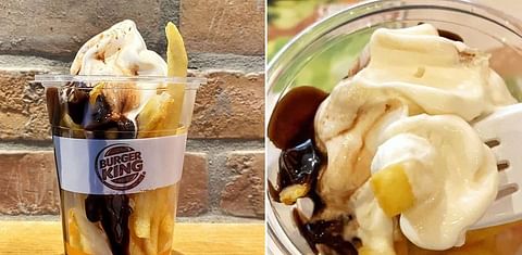 Burger King is selling a sundae stuffed full of French fries in Singapore