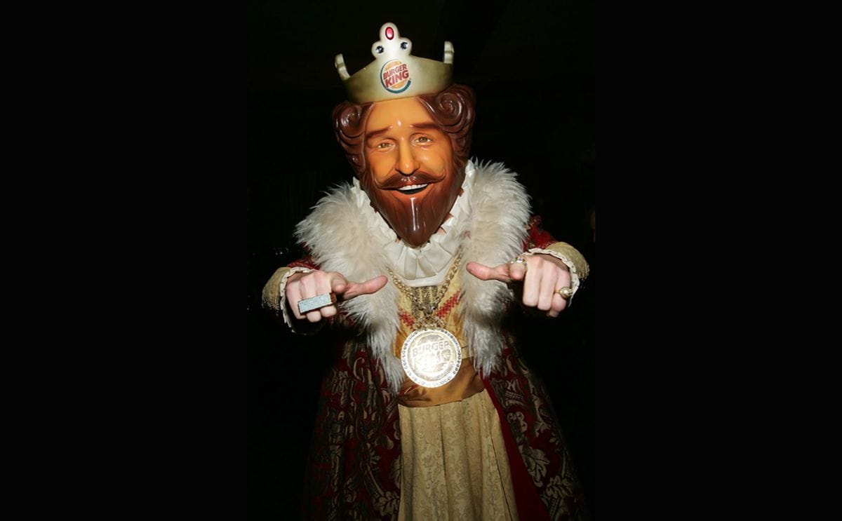 The King of burger king retired The King of burger king retired