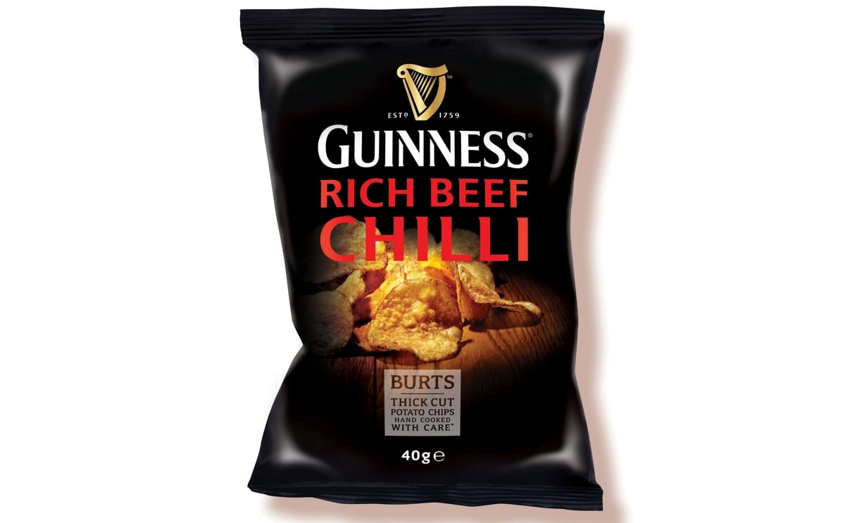 Burts Chips Guinness rich beef chilli Burts Chips Guinness rich beef chilli